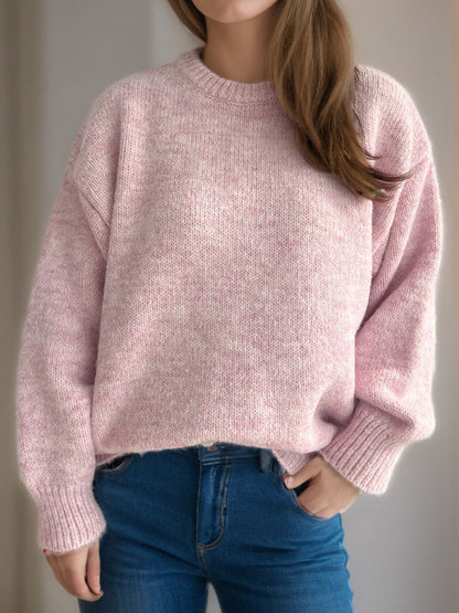 Round Neck Long Sleeve Sweater