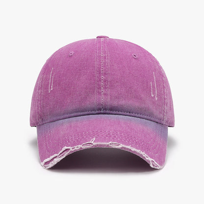 Distressed Washed Adjustable Baseball Cap