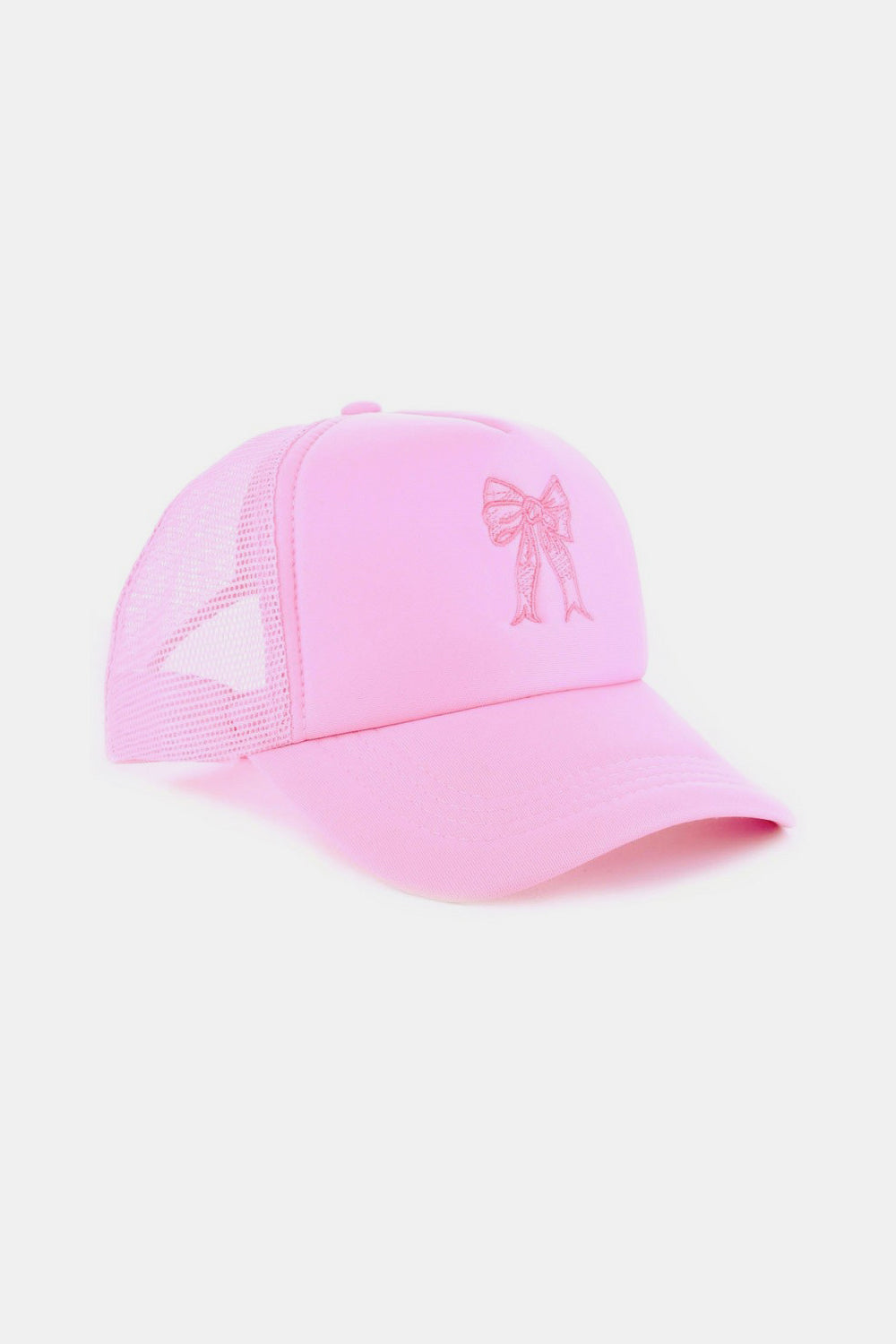 Ribbon Bow Embroidery Trucker Hat